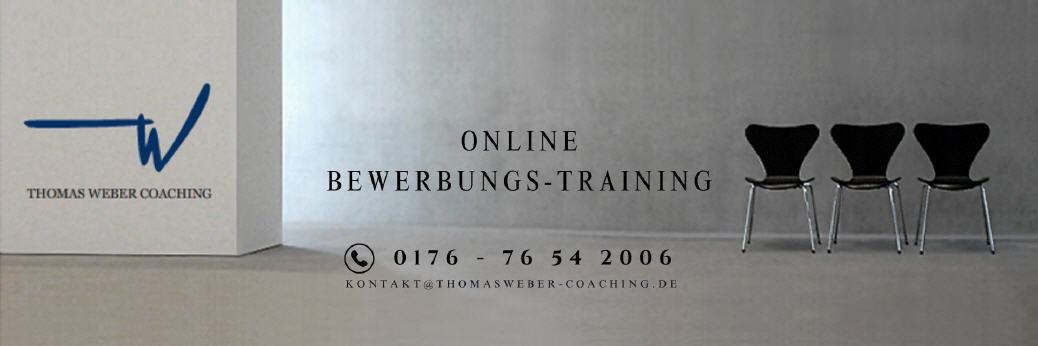 Online Bewerbungstraining bei Thomas Weber Coaching Frankfurt Wiesbaden Mainz